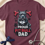 Proud Pitbull Dad Tee | Pit Bull Dad Shirt | Pittie Dad Gift | Dog Dad Shirt thumbnail 15
