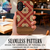 Boho Folk Tile Phone Case Design thumbnail 2