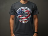 United States Air Force T-Shirt | Patriotic US Air Force F-35 Fighter Jet Tee | American Flag Veteran Aviation Gift Apparel thumbnail 1