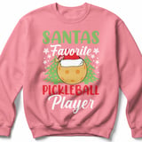 Pickleball Gildan Crewneck Sweatshirt, Santas Favorite Pickleball Player, Court Warm Up thumbnail 8