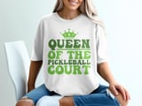 Pickleball Comfort Colors Shirt, Queen of the Pickleball Court, Vintage Graphic Tee, Pickleball Gift thumbnail 2