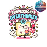 Professional Overthinker Digital Mug Wrap thumbnail 2