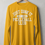 Pickleball Sport-Tek Long Sleeve Tee, Just Dink It Est. 1965 Pickleball Club, Sun Shield Shirt thumbnail 3