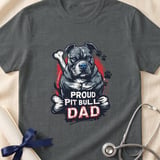 Proud Pit Bull Dad Tee | Pit Bull Dad Shirt | Pittie Dad Gift | Dog Dad Apparel thumbnail 12
