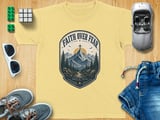 Faith Over Fear Christian Youth T-Shirt | Rustic Mountain Cross Graphic Tee | Inspirational Walk By Faith Religious Top | Spiritual Nature Gift thumbnail 7