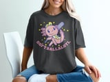 Axolotl Softballalotl Graphic T-Shirt thumbnail 1