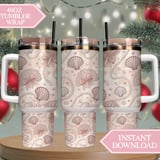 Coquette Pearl & Seashell Digital Pattern Size Bundle Png thumbnail 8