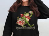 We Mahjong At Dawn Frog Print, Cute Mahjong Lover Gift, Retro Frog Illustration, Mahjong Player Wall Art, Game Night Decor Graphic thumbnail 6