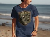USMC Marine Corps Tribute T-Shirt, Military Veteran Appreciation Tee, Soldier Gift, Patriotic Graphic Shirt thumbnail 8