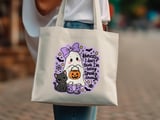 Not Spooky Enough Ghost Tote Bag thumbnail 11