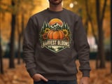 Vintage Fall Pumpkin Sweatshirt, Retro Harvest Blooms Hoodie, Cozy Autumn Mountain Graphic Tote Bag, Cute Cottagecore Floral Halloween Gift thumbnail 19