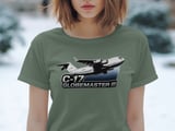 C-17 Globemaster III T-Shirt, Military Aircraft Tee, Air Force Veteran Gift, Aviation Enthusiast Cargo Plane Shirt, Pilot Gift for Him thumbnail 4