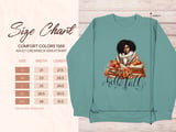 Fall Sweatshirt Hoodie: Black Woman, Books, Autumn Leaves Design, Cozy thumbnail 7