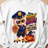 Officer Hoot the Owl Halloween Sweatshirt thumbnail 2