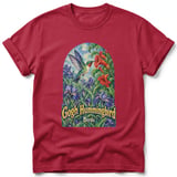 Gogh Hummingbird ~ Comfort Colors Premium Tee thumbnail 2