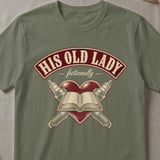 His Old Lady Fictionally Tee thumbnail 5