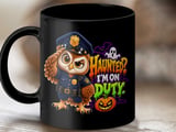 Haunted I'm On Duty Police Owl Mug thumbnail 9