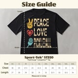 Pickleball Sport-Tek Performance Tee, Peace Love Pickleball, Court Apparel thumbnail 11