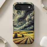 Swirling Sky Wheat Field MagSafe® Phone Case thumbnail 4