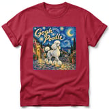 Gogh Poodle ~ Comfort Colors Premium Tee thumbnail 2