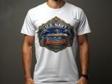 US Navy Submariner T-Shirt | Silent Service Military Veteran Gift Tee | Patriotic Naval Submarine Crewneck Apparel for Him thumbnail 5