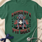 Raised By A Pit Bull Tee | Pit Bull Lover Shirt | Pittie Apparel | Bully Breed Gift thumbnail 10