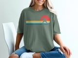 Pickleball Comfort Colors Shirt, Retro Sunset Player Silhouette, Vintage Graphic Tee thumbnail 6