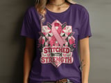 Faux Patchwork Stitched With Strength Tee thumbnail 16