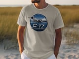 C-17 Globemaster III Military Transport Aircraft T-Shirt, Aviation Art, Pilot Gift, Air Force Tee, Veteran Shirt thumbnail 5