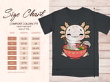 Kawaii Axolotl Ramen Feast T-Shirt thumbnail 7