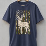 Camo Flag Deer Hunter Tee thumbnail 4
