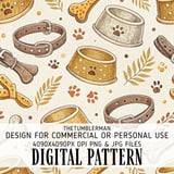 Vintage Dog Lover Pattern Digital Size Bundle Png thumbnail 2