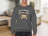Hip Replacement T-Shirt: New Hip Today Operation, Retro Cartoon Hip Bone thumbnail 16