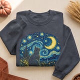 Powered By Cats And Moonlight Tee thumbnail 10