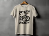 Freedom Is Riding a Bicycle | Fat Tire Bike T-Shirt thumbnail 13