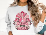 Faux Patchwork Faith Over Fear Tee thumbnail 21