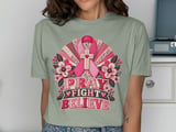 Faux Patchwork Pray Fight Believe Tee thumbnail 11