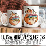Sweet Face Fluffy Tail Mug Wrap thumbnail 1