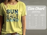 Sun Salt Sand T-Shirt|Tropical Beach Graphic Vacation Tee|Summer Vibes Palm Print Apparel|Road Trip Shirt Gift|Retro  Cruise  Holiday Top thumbnail 11