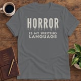 Horror Is My Writing Language Softstyle Tee thumbnail 2