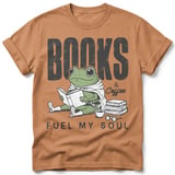 Books & Coffee Frog Tee thumbnail 3