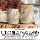 Gold Marble Tumbler Design, Digital Papers, Watercolors, Flower Backgrounds, Junk Journal Pages, Printable png, Digital Scrapbooking Paper thumbnail 4
