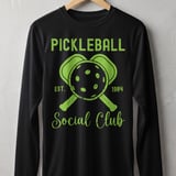 Pickleball Sport-Tek Long Sleeve Tee, Pickleball Est. 1984 Social Club, UV Sun Shield Shirt thumbnail 1