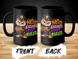 No Excuses Just Rules Police Owl Mug thumbnail 12