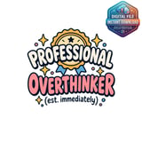 Professional Overthinker Mug Wrap thumbnail 2
