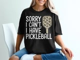 Pickleball Comfort Colors Shirt, Sorry I Can't, I Have Pickleball, Vintage Graphic Tee thumbnail 1