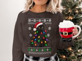 Festive Black Cat Holiday Sweatshirt thumbnail 3