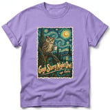 Gogh Starry Night Owl ~ Comfort Colors Premium Tee thumbnail 6