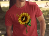 Sunflower Dog Different Is Nice Tee thumbnail 3