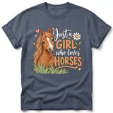Just a Girl Who Loves Horses Tee thumbnail 4